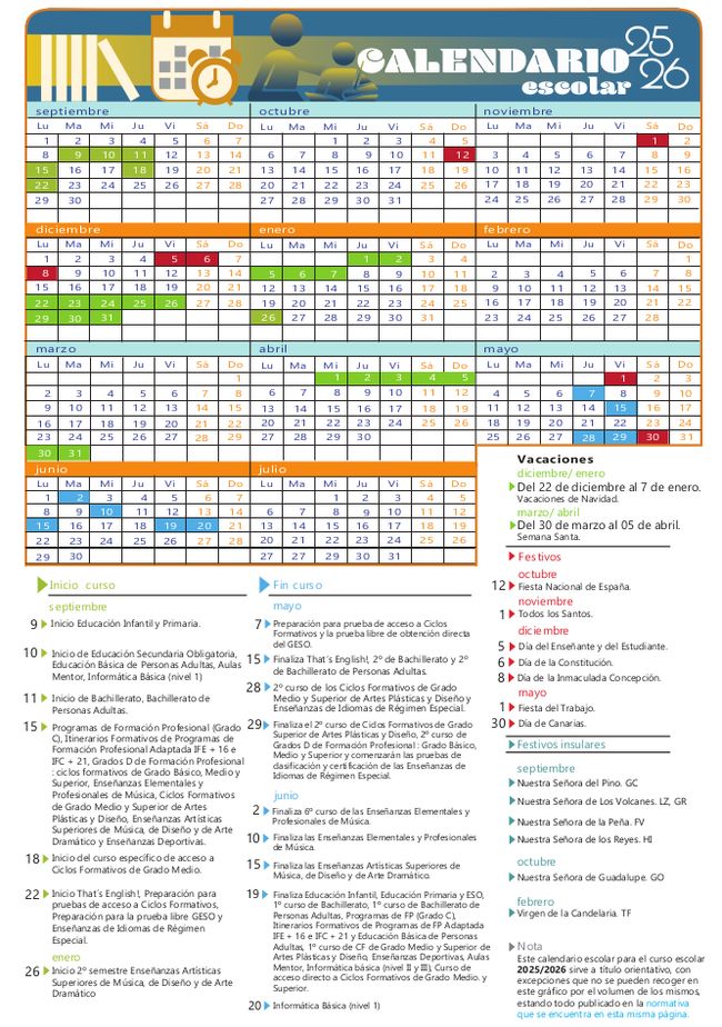 Calendario escolar